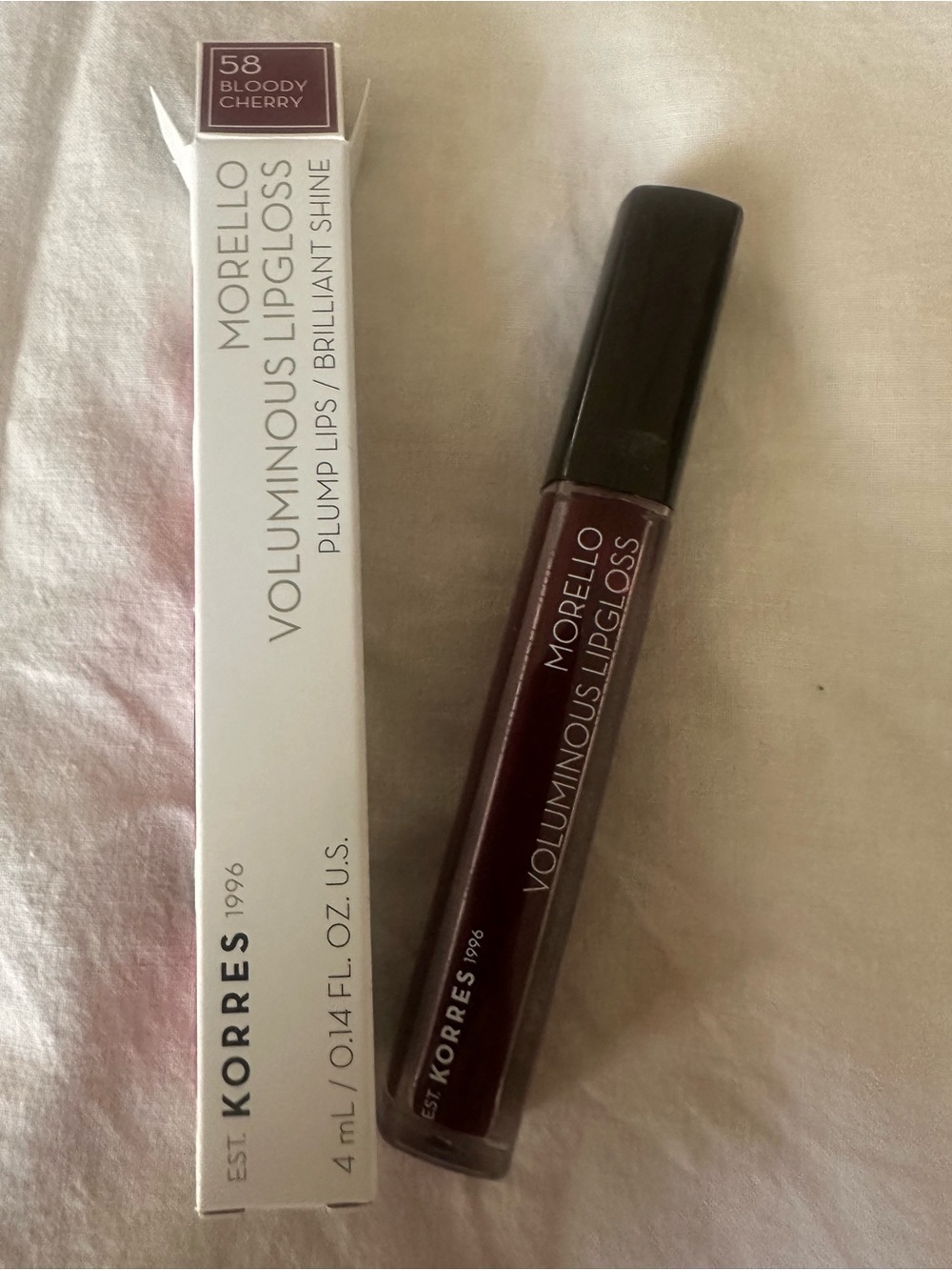 Korres Voluminous Lipgloss in Bloody Cherry - Deep Berry